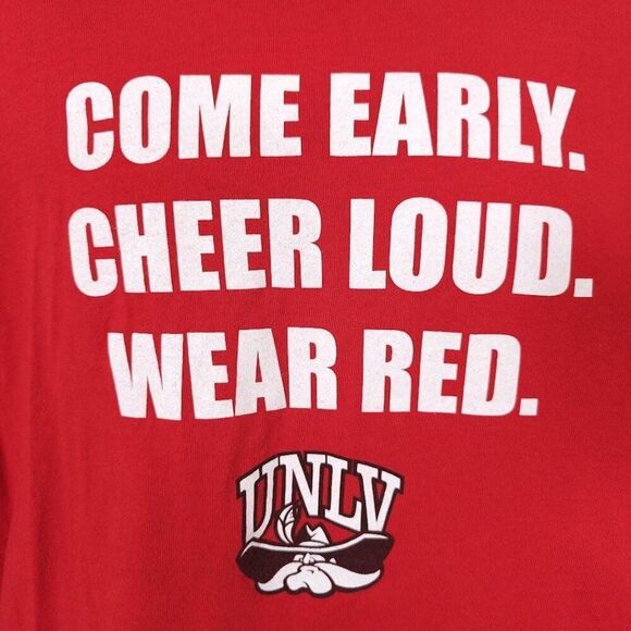 Vintage UNLV Rebels T Shirt Mens Size XL Red Y2K University Of Nevada Las Vegas - Picture 2 of 6